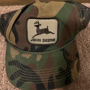 Vintage John Deere Camo Mesh Hat